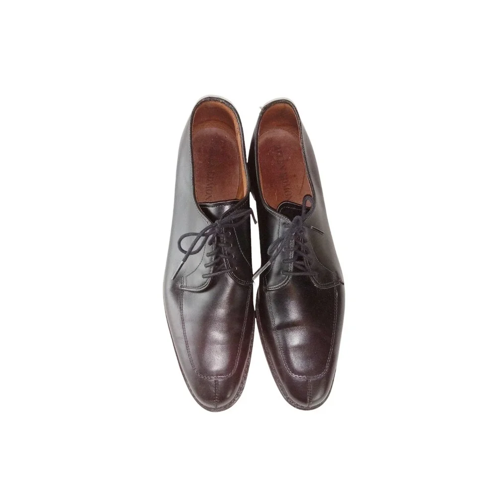 Allen Edmonds Mens Shoes Black Port Washington Delray Bench Welt Split Toe 12